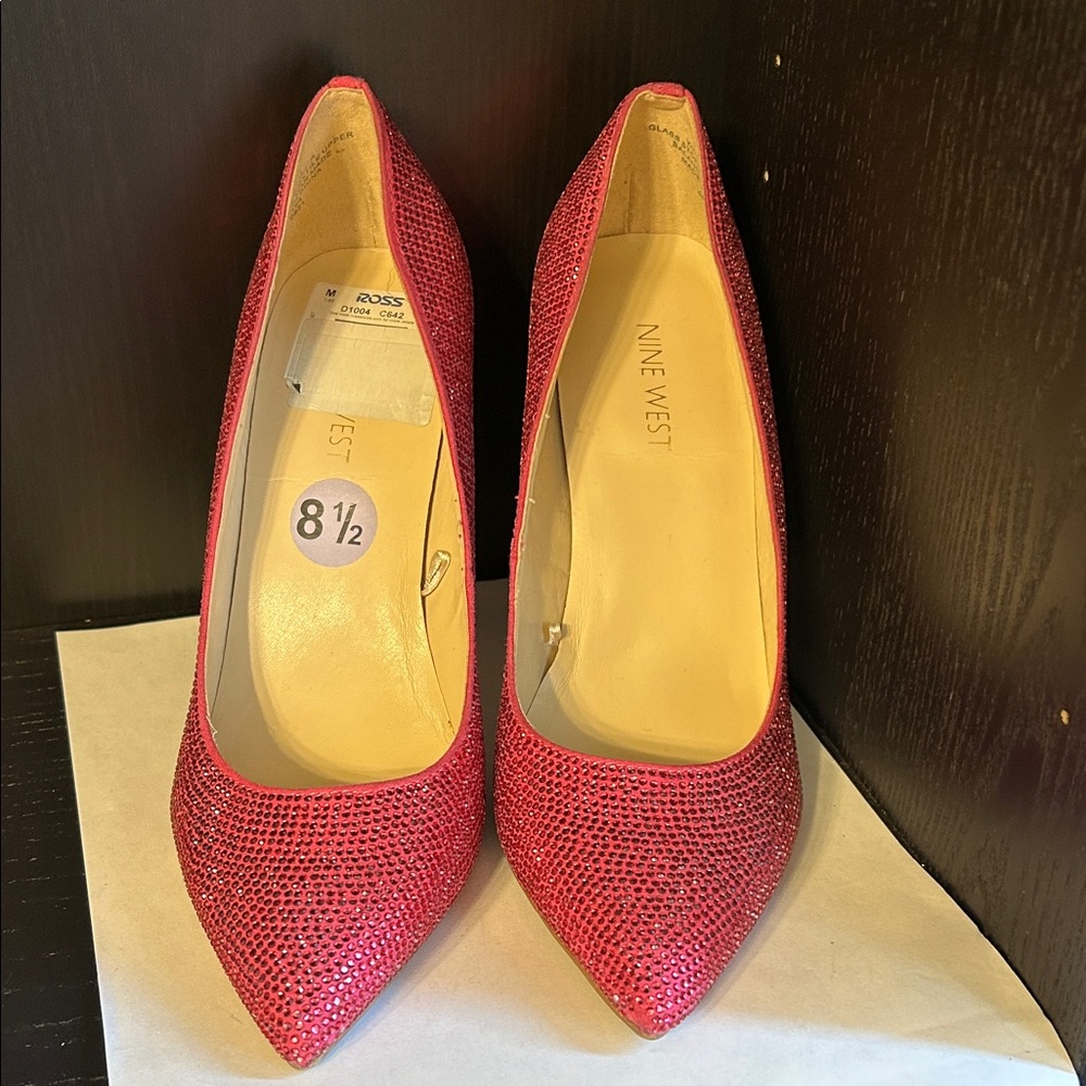 Nine West Women's Sparkling Pink Heels